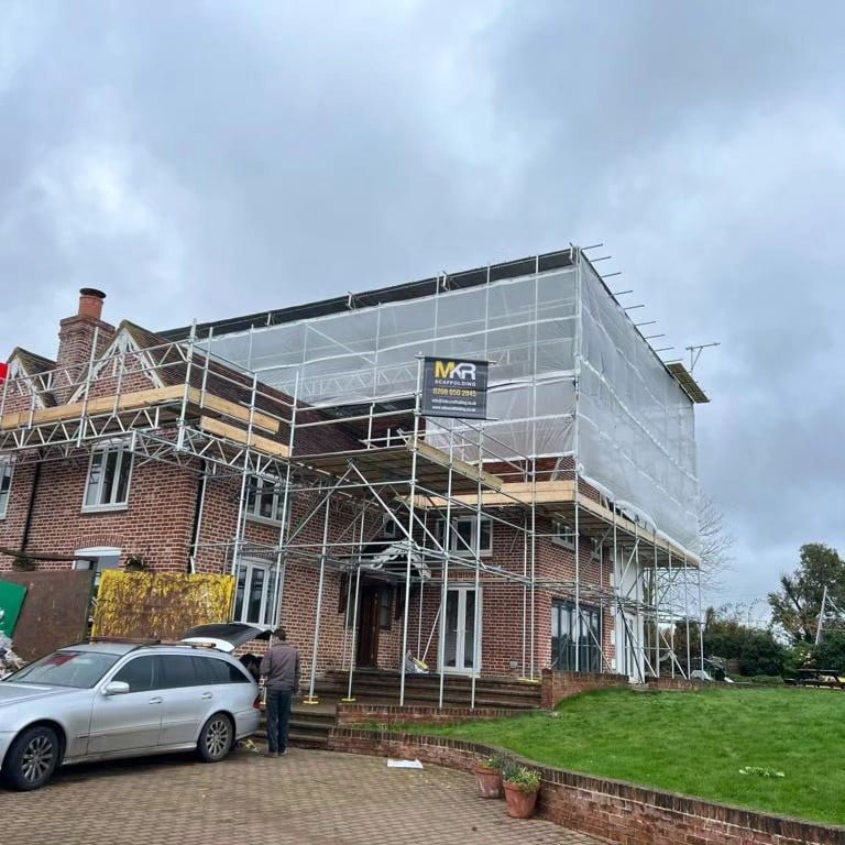 Loft conversion scaffolding