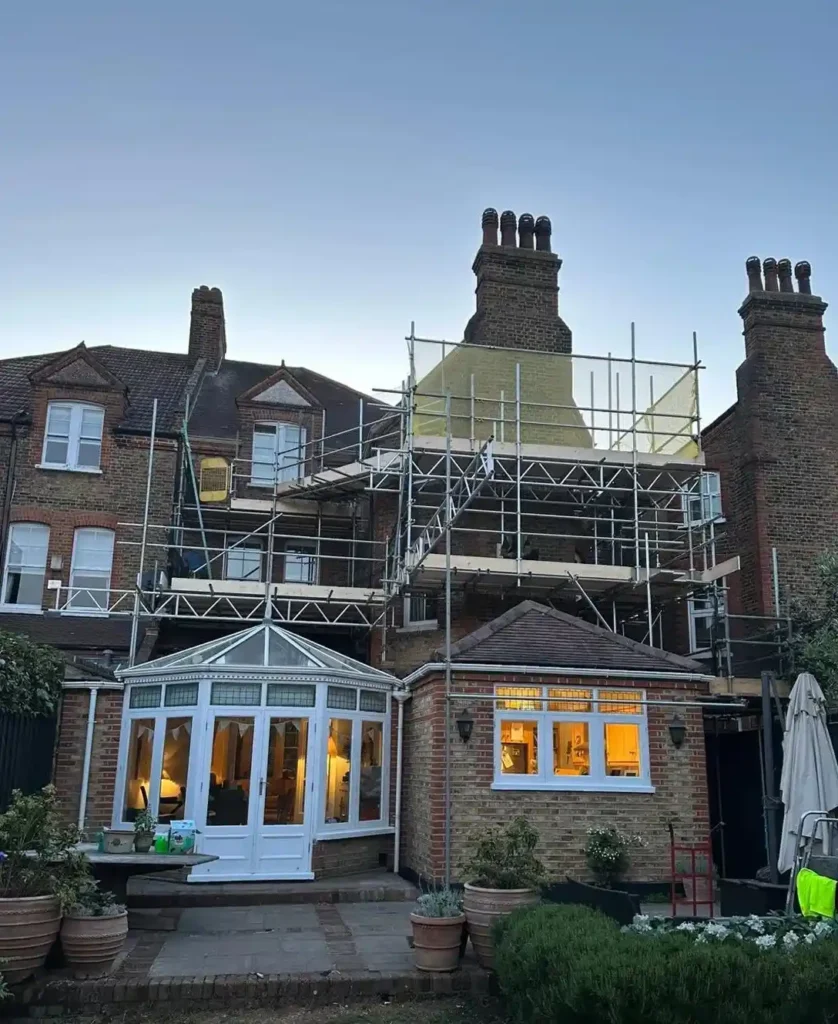 conservatory scaffolding